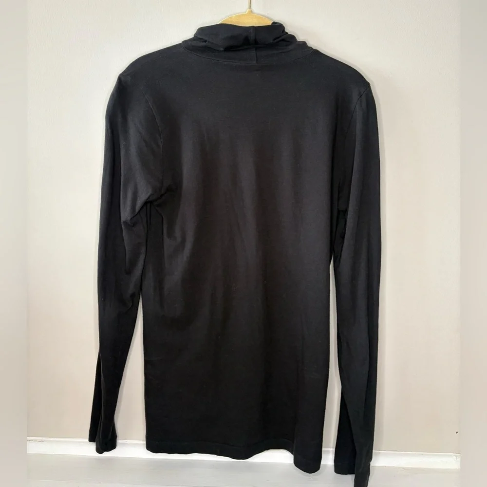 J. Crew Black Slim Turtleneck Top